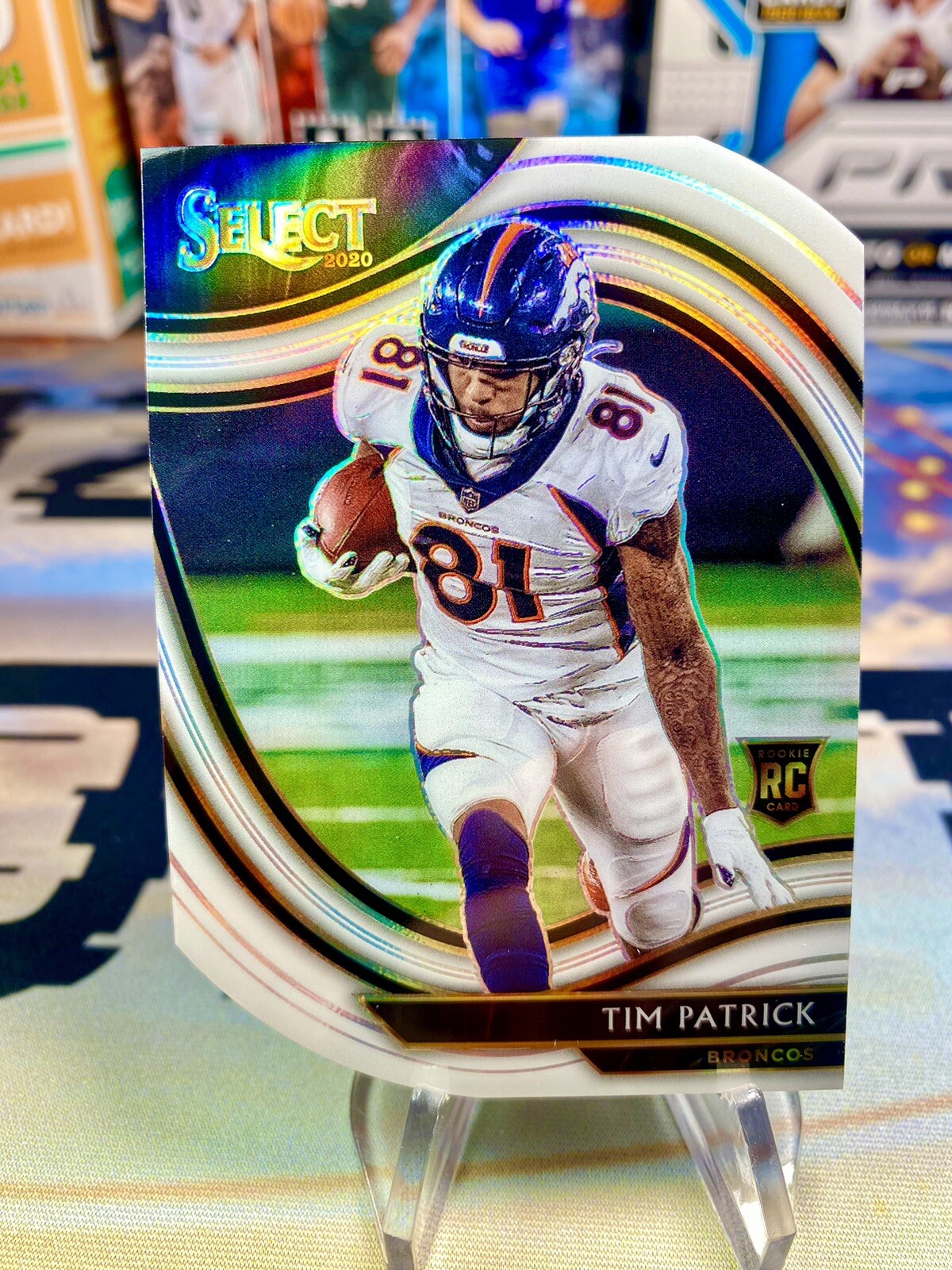 2020+Panini+Select+-+Field+Level+White+Prizm+%23375+Tim+Patrick+%2F35 ...