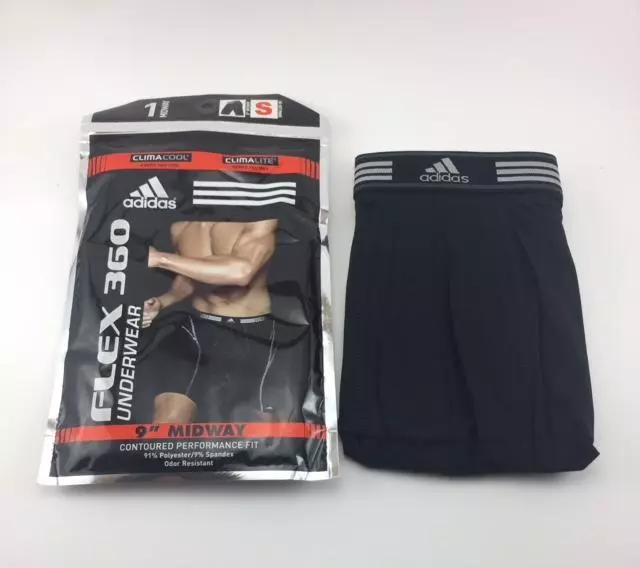 NIP ADIDAS FLEX 360 CLIMACOOL CONTOURED PERFORMANCE FIT MIDWAY UNDERWEAR  SMALL