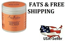 Shea Moisture Coconut & Hibiscus Radiance MUD MASK w/ Songyi Mushroom 6 fl oz