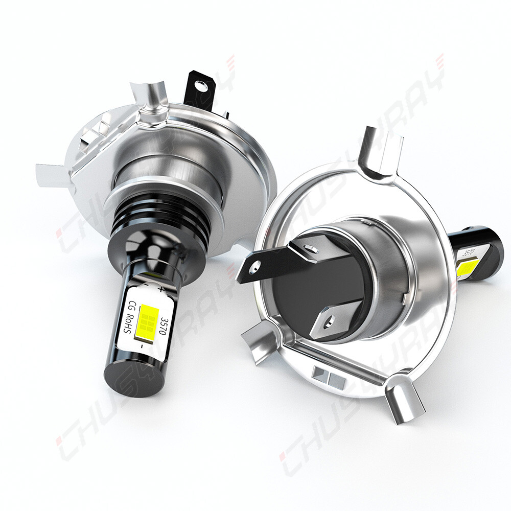 hid屋　h4 6500k 6k 6500k H4 SMD COB 18/24w LED White Headlight HID Hi/Low