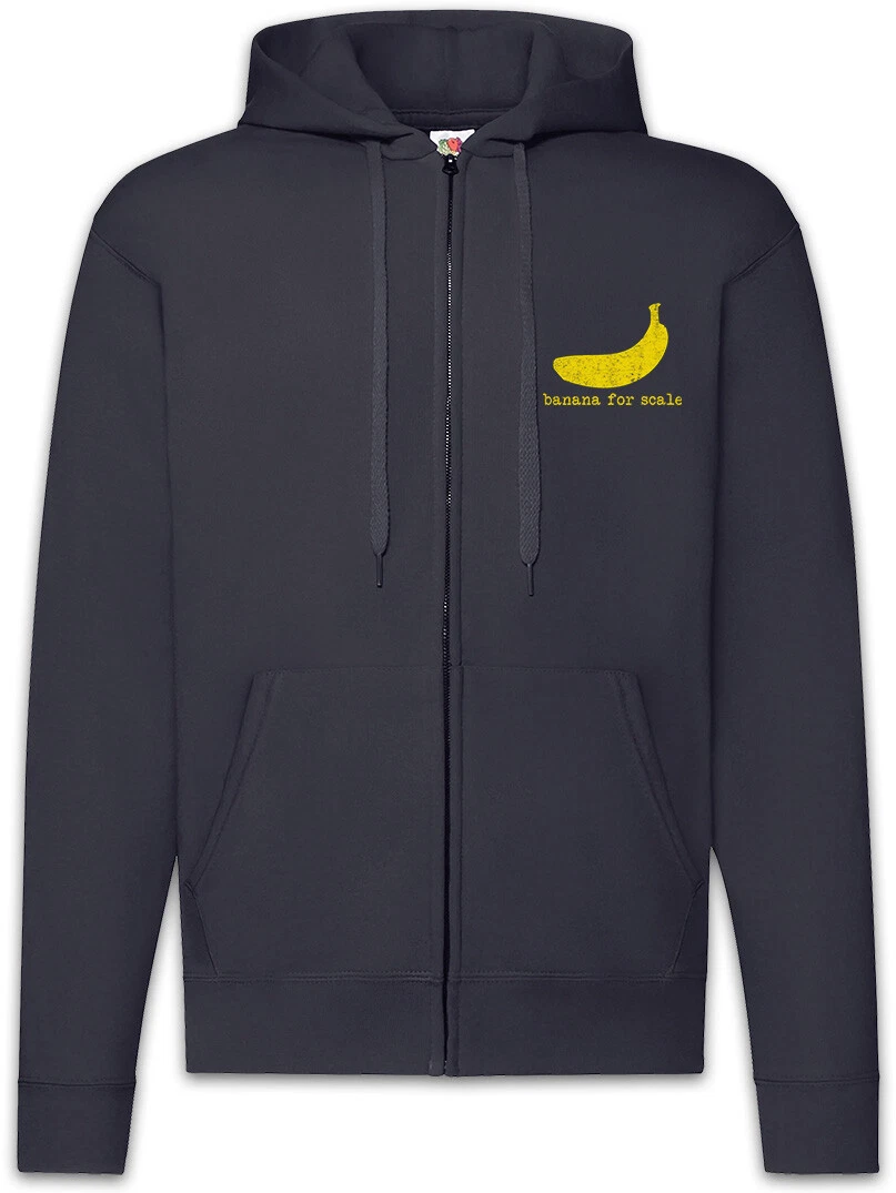 Banana For Scale Zipper Hoodie Diagram Fun Geek Nerd Computer Science Scientist