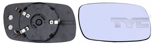 TYC 325-0007-1 mirror glass, outside mirror for Opel