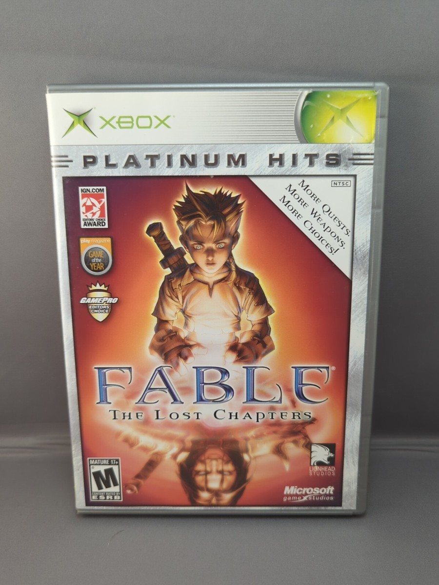 Fable: The Lost Chapters Platinum Hits (Microsoft Xbox, 2004) Manual