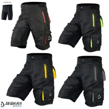 Mens Cycling MTB Shorts Off Road Bicycle Baggy Shorts Detachable Padded Liner