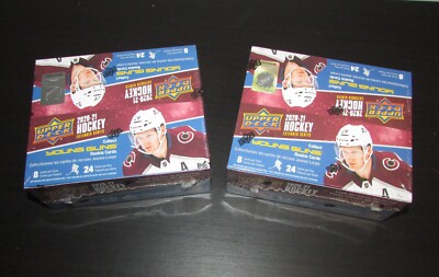 2 Box Lot 2020-21 Upper Deck Extended Series Hockey Mega Retail Sealed, 48 Packs