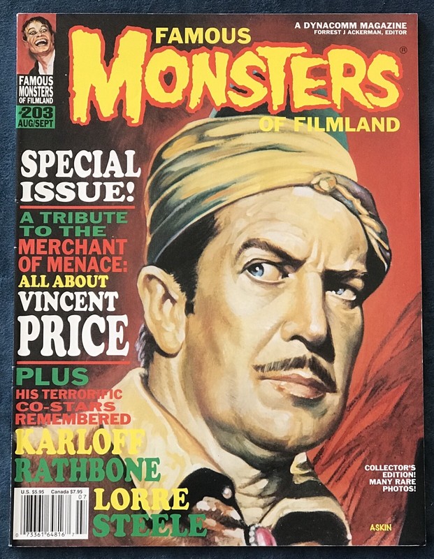 Famous Monsters #203  July 1994  Vincent Price