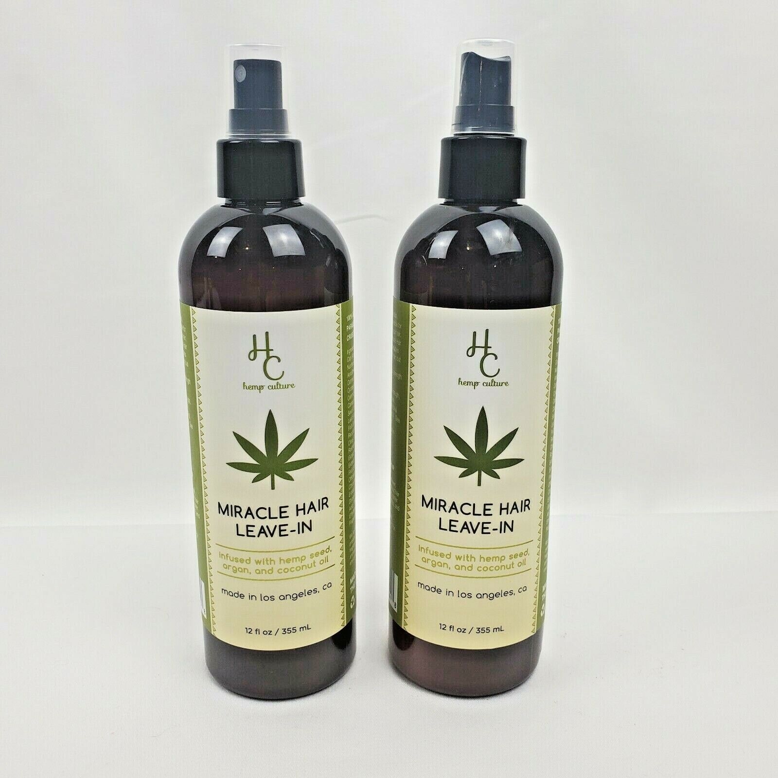 2X Hemp Culture Miracle Hair Leave 大特価 Argan Cocon With 爆売り Seed In