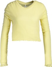 NEU ! Only Damen Cropped Langarmshirt gelb Gr. XS