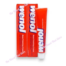 Wenol Metal Polishing Cream Cleaner For Brass Copper Stainless Steel 100g x 2