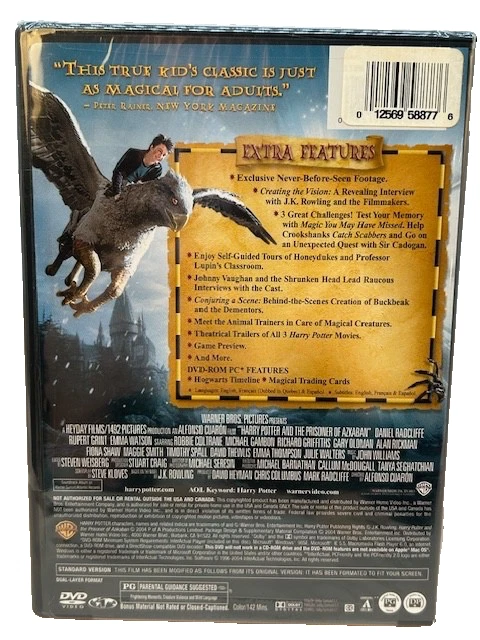 Harry Potter and The Prisoner of Azkaban 2-Disc DVD Full Screen Edition SEALED - Image 3 of 4