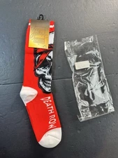 Headgear Classics Death Row 2PAC Shakur Crew Socks TUPAC Red Mens Size 9-13 NEW