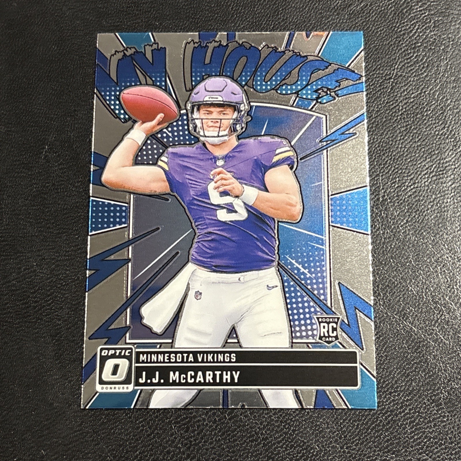 JJ McCarthy - 2024 Panini Donruss Optic "My House" #6 (RC) Minnesota Vikings 