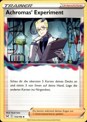Pokemon Achromas' Experiment LOR 155 DE Uncommon (6237)