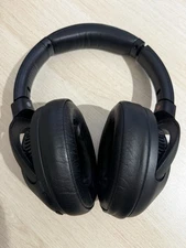 Black Over-Ear Headband Headphones Double Earpiece Stereo Sound Comfortable Fit