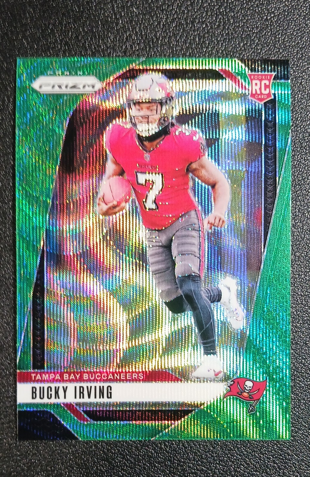 2024 Panini Prizm - Rookies Bucky Irving #316 Green Wave Prizm (RC)