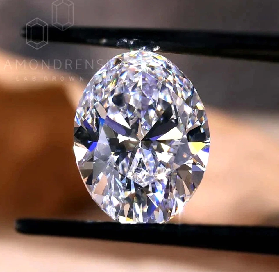 IGL Certified 2.8 Ct Oval Cut Lab Grown Diamond D Color VVS1 CVD Loose Gems 5OSN - Image 3 of 3