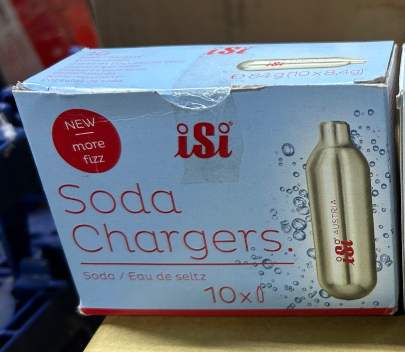 10x 8.4 grams ISI CO2 Steel Soda Siphon Chargers Seltzer Drinks