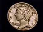 1938-S  Mercury Dime,  Fine Grade.