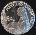 Mary & Joseph Catholic Society Mint Bullion Vtg-0.925 Silver 26 Grams Art Medal