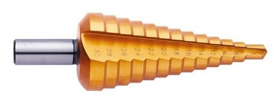 Exact Stufenbohrer 6-30 mm HSS TIN 6-30/2 Rundschaft  Stufenbohrer