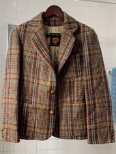 Vintage Fox Run Little Foxes 100% Virgin Wool Blazer (See Measurements for Size)