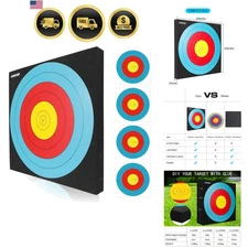 Archery Target Foam 20 Inch High Density Square Bow Practice Shooting