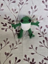 1 Crochet Mini WIRED Frog Handmade Frog Jointed Mini Frog Froggy WIRED Frog Only