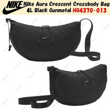 Nike Aura Crescent Crossbody Bag 4L Black Gunmetal HQ4370-013