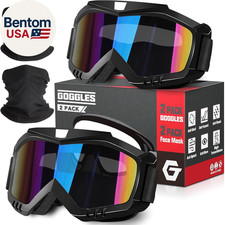 Motorcycle Goggles - ATV  Dirt Bike Goggles with UV400 Dustproof Lens for Adult