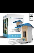 Smart AI Recognition Bird Feeder w/ HD Camera & Solar Panel - NEW!!