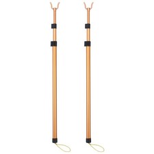 2 Pcs Adjustable Laundry Pole Drying Rod Closet Clothing Support Stick