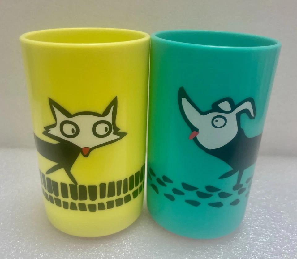 TOMMEE TIPPEE без стука чашка ребенка ясельного возраста коллекционные чашки присоска желтый Fox зеленый собаки - Изображение 2 из 4