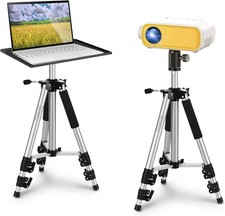 Projector Stand Tripod Adjustable: Universal Laptop Standing Height from 17" ...