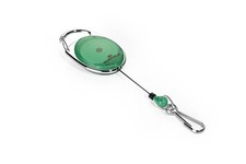 Durable 832705 Jojo Style Retractable Reel Clip with Spring Clip - Green , Pack