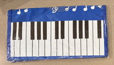 Blue Piano Keys Handbag Reusable Tote Bag Shoulder Shopping Bag