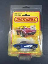Vintage 1980 Matchbox No.71 Blue 62 Corvette Super Kings