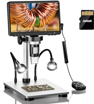 Microscopio digital 7 pulgadas 1200X con pantalla LCD, enfoque preciso, Nuevo