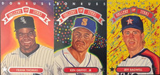 1992 Donruss Gallery of Stars Jeff Bagwell #7 Ken Griffey Jr. #8 Frank Thomas#12