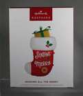2024 Hallmark Magic Recordable Ornament - 'Sending All The Merry' - New in Box