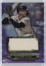 2019 Topps Triple Threads Single Jumbo Relics Amethyst /27 Buster Posey pe8