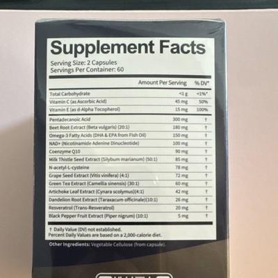 Beet Root Omega-3 Vitamin C E Pentadecanoic Acid Heart Liver Energy 120 Capsules