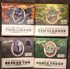 Dr. Squatch Rare MANDOLORIAN SET Beskar Grogu 