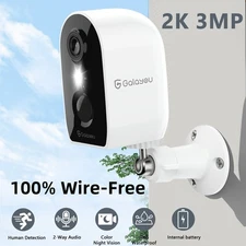 Galayou Outdoor 2K Security Camera 3MP Wireless Battery Powered Human Detection
