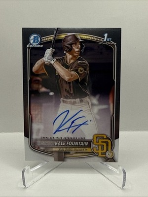 2025 Bowman Chrome Prospect Kale Fountain   #CPA-KFO 1st Bowman Auto Padres