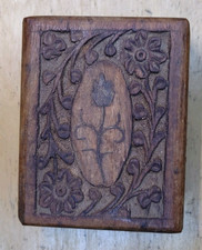 Small Handmade Wooden Rose Keepsake Box