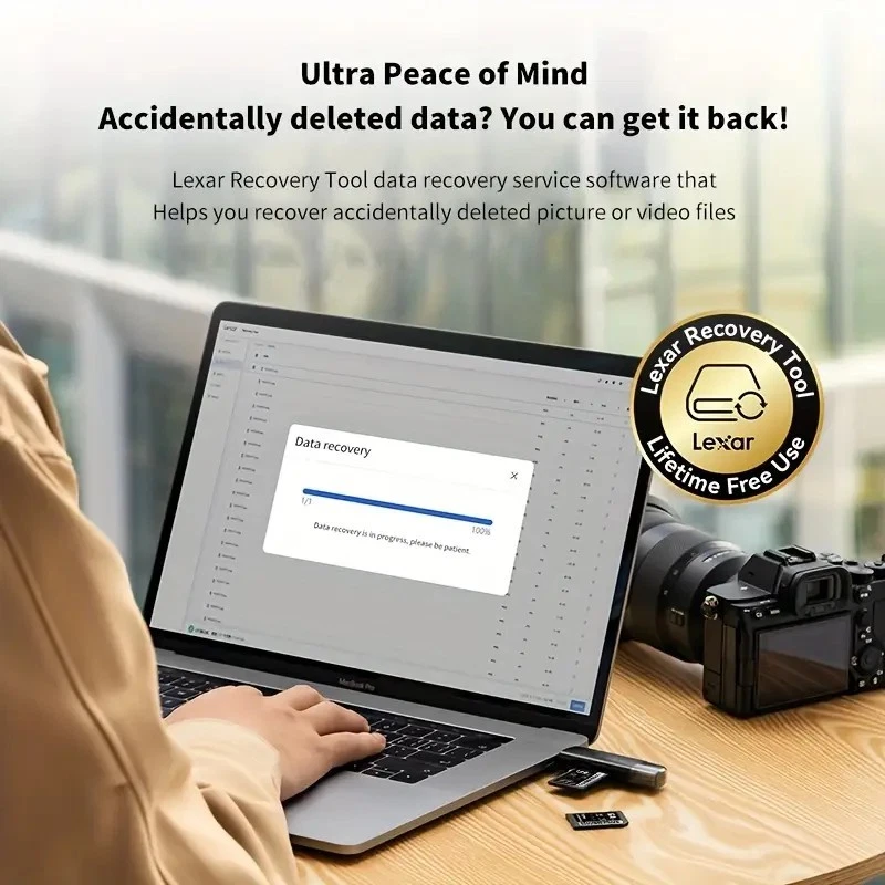 LEXAR Silver Plus Professional 256GB SD Memory Card for Mrrorless DSLR Camera - Image 3 of 4