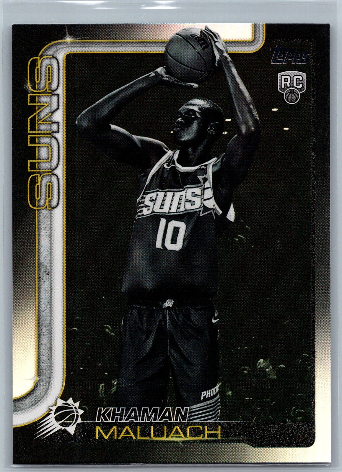 2025-26 Topps Flagship #210 Khaman Maluach (RC) Blackout Exclusive Suns Rookie