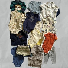3 Months Baby Boys Clothes Mix Brand Lot 30 Piece Bundle