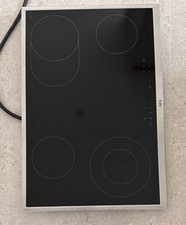 AEG HK834060XB 80cm Ceramic Hob With Stainless Steel Frame Built-In Black *NEW*