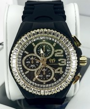 TechnoMarine Cruise JellyFish Women s Watch 40mm Black Gold Bling TM-121197